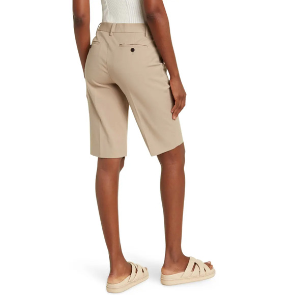 Theory Pants - THEORY Cream Stone Tan Palmer Westside Bermuda Shorts Sz 4